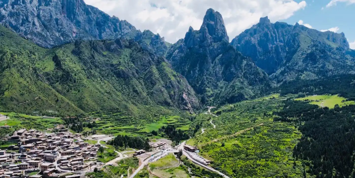 serenity of winding mountain roads