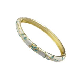 Beijing Cloisonné Bangle: Handcrafted enamel bracelet with imperial dragon motifs—a vibrant, cultural souvenir from China’s artistic capital!