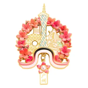 Guangzhou Metal Relief Fridge Magnet – Iconic Cityscape Souvenir