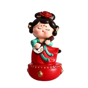 Tang Dynasty Lady Bobblehead Toy – Charming Luoyang Souvenir Inspired by Ancient "Dancing Courtesan" Culture!