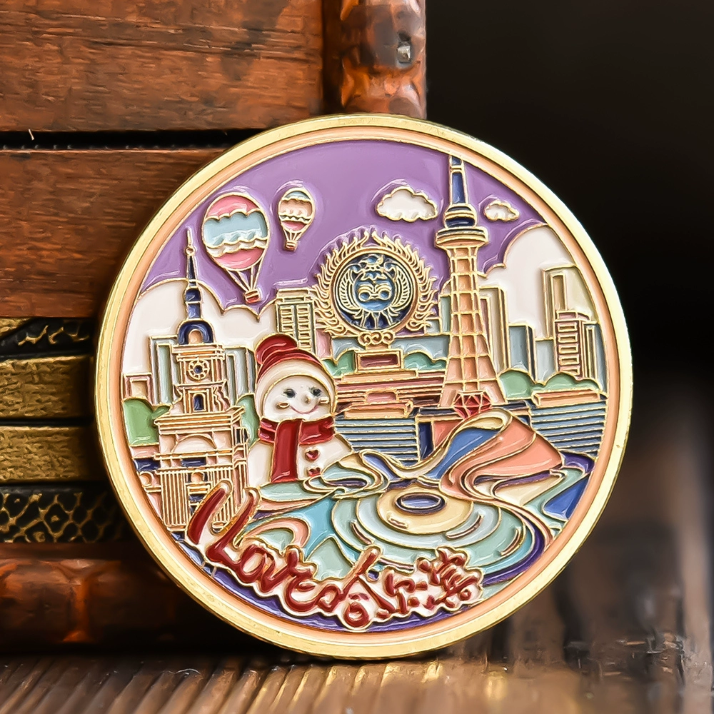 Harbin Ice & Snow World & Sophia Cathedral Souvenir: Urban Commemorative Badge